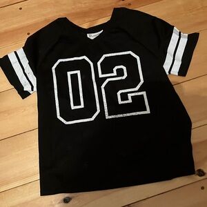 No Boundaries Black and White Women's Jersey Top
